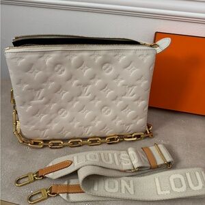 Louis Vuitton White Monogram Crossbody Bag